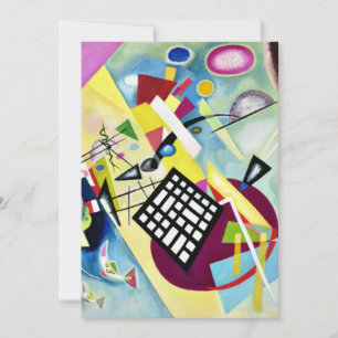Kandinsky – ブラックグリッド、人気がある抽象芸術アート、 カード