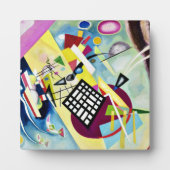 Kandinsky – ブラックグリッド、人気がある抽象芸術アート、 フォトプラーク (正面)