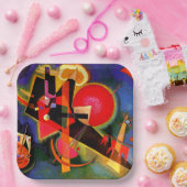 Kandinsky – ブルーで有名なアートワーク ペーパープレート (パーティー)