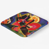 Kandinsky – ブルーで有名なアートワーク ペーパープレート (傾斜あり)