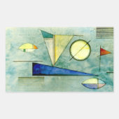 Kandinsky – ヘイズ、抽象芸術アートワーク、 長方形シール (正面)
