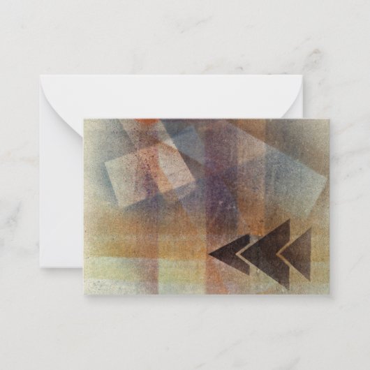 Kandinsky – ヘビーヒント,抽象芸術アート ノートカード (正面)