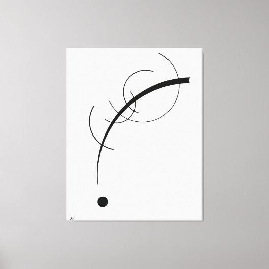 KANDINSKY – ポイントまでの自由曲線 – 1925 - キャンバスプリント (正面)