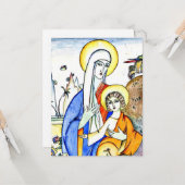 Kandinsky -マドンナと子供、美絵画しい カード (正面/裏面インサイチュ)