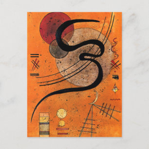 Kandinsky – ムードライン、カラフル抽象芸術アート、 ポストカード