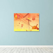 Kandinsky – ライトアタッチメント キャンバスプリント (インサイチュ (ウッドフロア))