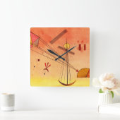 Kandinsky – ライトアタッチメント スクエア壁時計 (ホーム)