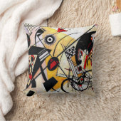 Kandinsky – ラインスルー,抽象芸術アート, クッション (ブランケット)