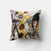 Kandinsky – ラインスルー,抽象芸術アート, クッション (裏面)