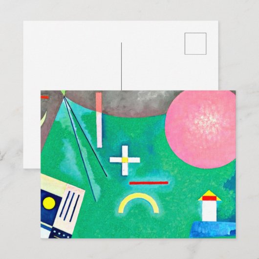 Kandinsky – 円への矢印 ポストカード (正面/裏面)