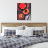 Kandinsky – 円を使用したコンポジション キャンバスプリント (インサイチュ (寝室))