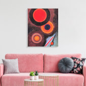 Kandinsky – 円を使用したコンポジション キャンバスプリント (インサイチュ (リビング))