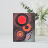 Kandinsky – 円を使用したコンポジション ポストカード (スタンド正面)