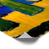 Kandinsky:即興3、風景絵画の ポスター (角)