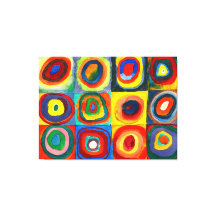 KANDINSKY – 同心円付き正方形(1913)