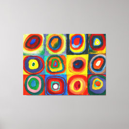 KANDINSKY – 同心円付き正方形(1913) キャンバスプリント