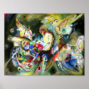 Kandinsky – 問題のある、カラフル抽象芸術 ポスター