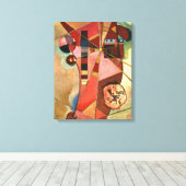 Kandinsky – 固定ポイント キャンバスプリント (インサイチュ (ウッドフロア))