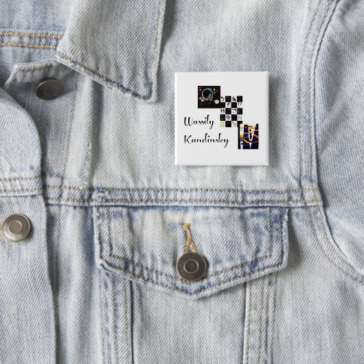 Kandinsky – 彼のアートワークのコラージュ 缶バッジ (インサイチュ)