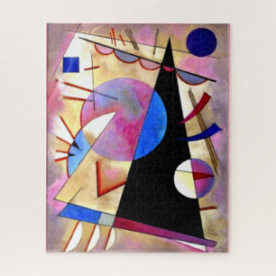 Kandinsky -抽象芸術キュービズムとピンクスとブルース ジグソーパズル
