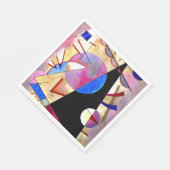 Kandinsky -抽象芸術キュービズムとピンクスとブルース スタンダードランチョンナプキン (角)