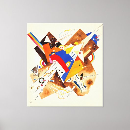 KANDINSKY – 拡大したコーナーの勉強(1922) - キャンバスプリント (正面)