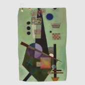Kandinsky – 拡張、人気がある抽象芸術絵画、 ゴルフタオル (正面)