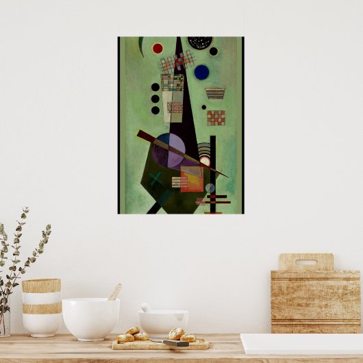 Kandinsky – 拡張、人気がある抽象芸術絵画 ポスター (キッチン)