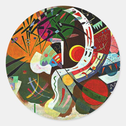 Kandinsky – 有名な曲絵画線、 ラウンドシール (正面)