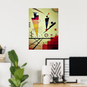 Kandinsky – 構メリー造 ポスター (ホームオフィス)