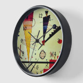 Kandinsky – 構メリー造 壁時計 (傾斜)