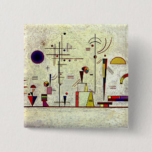 Kandinsky – 深刻なおもしろい、抽象芸術アート、 缶バッジ