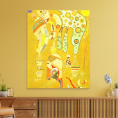 Kandinsky – 無題、1941年のアートワーク キャンバスプリント (インサイチュ (リビング))