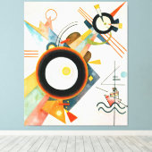 KANDINSKY – 矢印の形の写真- 1923 - キャンバスプリント (インサイチュ (ウッドフロア))