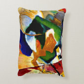 Kandinsky - 絵画s with Green Center アクセントクッション (裏面(縦))