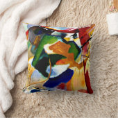 Kandinsky - 絵画s with Green Center クッション (ブランケット)