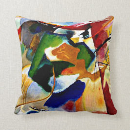 Kandinsky - 絵画s with Green Center クッション