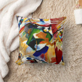 Kandinsky - 絵画s with Green Center クッション (ブランケット)