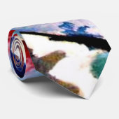 Kandinsky - 絵画s with Green Center ネクタイ (ロール)