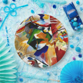 Kandinsky - 絵画s with Green Center ペーパープレート (パーティー)