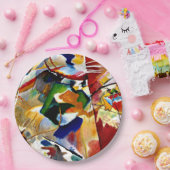 Kandinsky - 絵画s with Green Center ペーパープレート (パーティー)