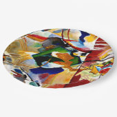 Kandinsky - 絵画s with Green Center ペーパープレート (アングル)