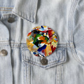 Kandinsky - 絵画s with Green Center 缶バッジ (インサイチュ)