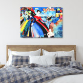 Kandinsky – 船、1918年カラフル絵画1918 キャンバスプリント (インサイチュ (寝室))