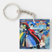Kandinsky – 船、1918年カラフル絵画1918 キーホルダー (正面)