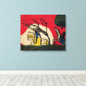 Kandinsky – 赤い背景に対する2人のライダー キャンバスプリント (インサイチュ (ウッドフロア))
