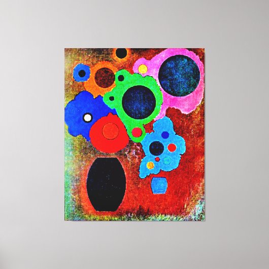 Kandinsky – 黒を増やす キャンバスプリント (正面)