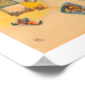 Kandinsky, 1915 – 無題の水色 ポスター (角)