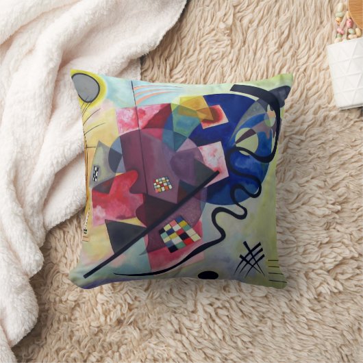 Kandinsky 1925/yellow/red/blue/pixdezines クッション (ブランケット)