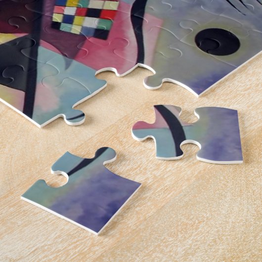 Kandinsky 1925/yellow/red/blue/pixdezines ジグソーパズル (側面)